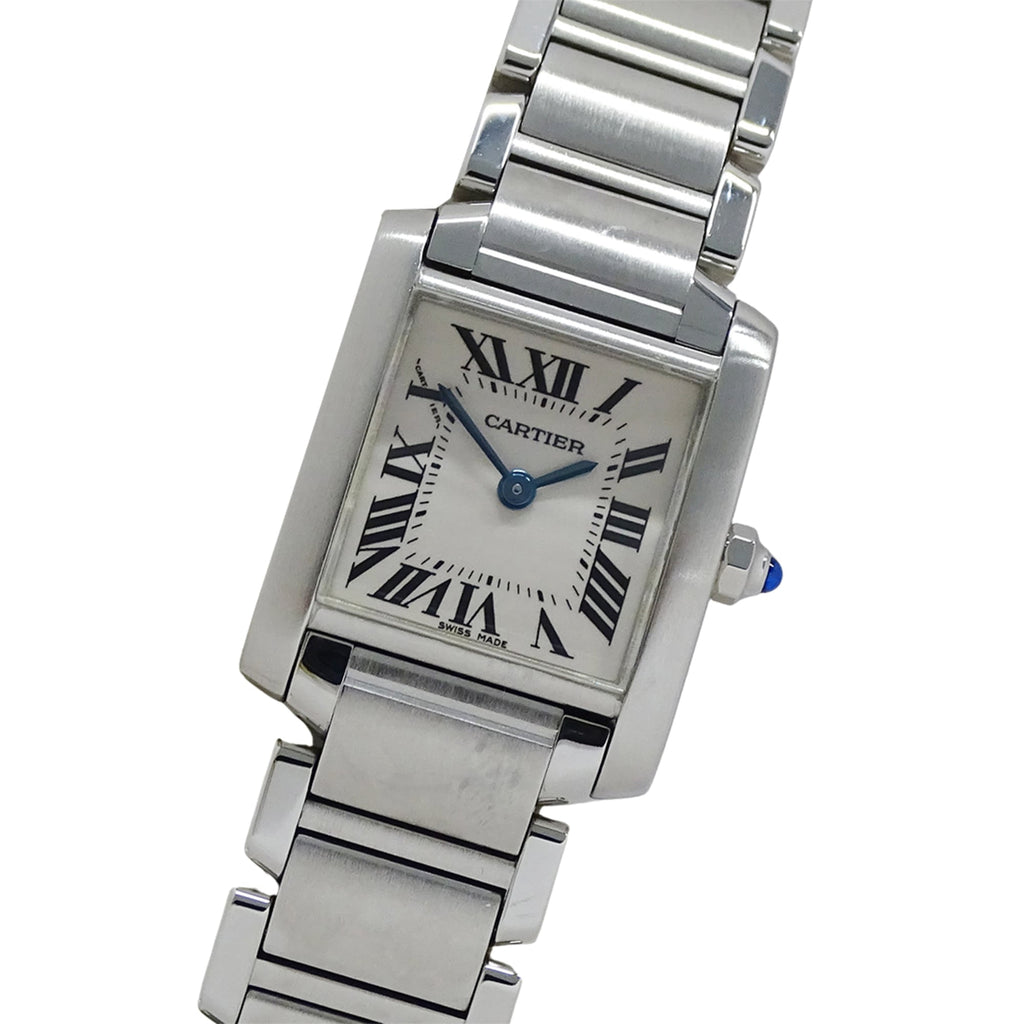 Pre-Owned Cartier women's watch, Tank Française SM, quartz movement, stainless steel (SS),...