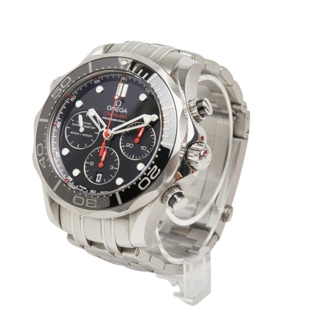 Pre-Owned Omega Seamaster Diver 300M Co-Axial Automatic (with manual winding) Black Dial...