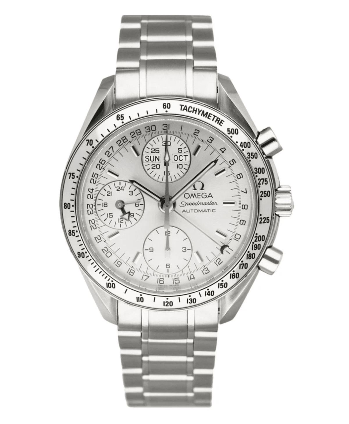 Pre-Owned Omega Speedmaster 3523.30.00 â€“ 39mm Silver Dial with Stainless Steel Bracelet