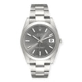 Pre-Owned Rolex Datejust 41 Slate Dial 126300 Smooth Bezel Steel Mens Watch