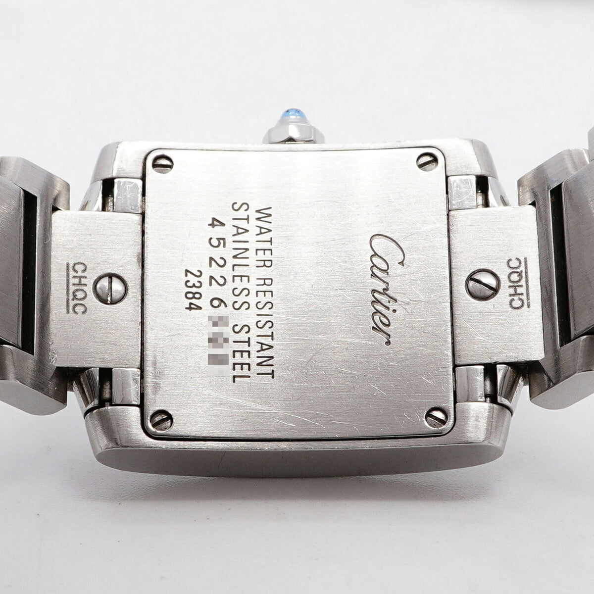Pre-Owned Cartier Tank Française SM W51008Q3 White Dial Women's Watch