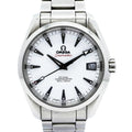 Pre-Owned Omega Seamaster Aqua Terra 11-Diamond Watch 231.10.39.21.54.001 White Dial Men's