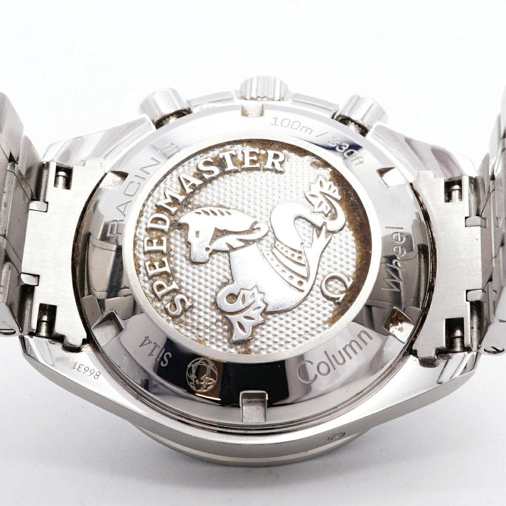Pre-Owned Omega Speedmaster Racing 326.30.40.50.04.001 White Dial Men's Watch