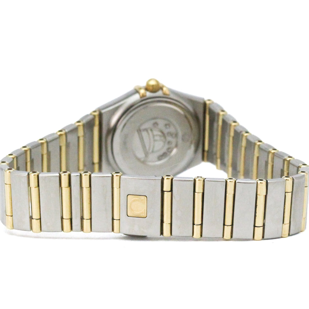 Pre-Owned OMEGA Constellation Diamond 18K Gold Steel Watch 1267.10 Polished