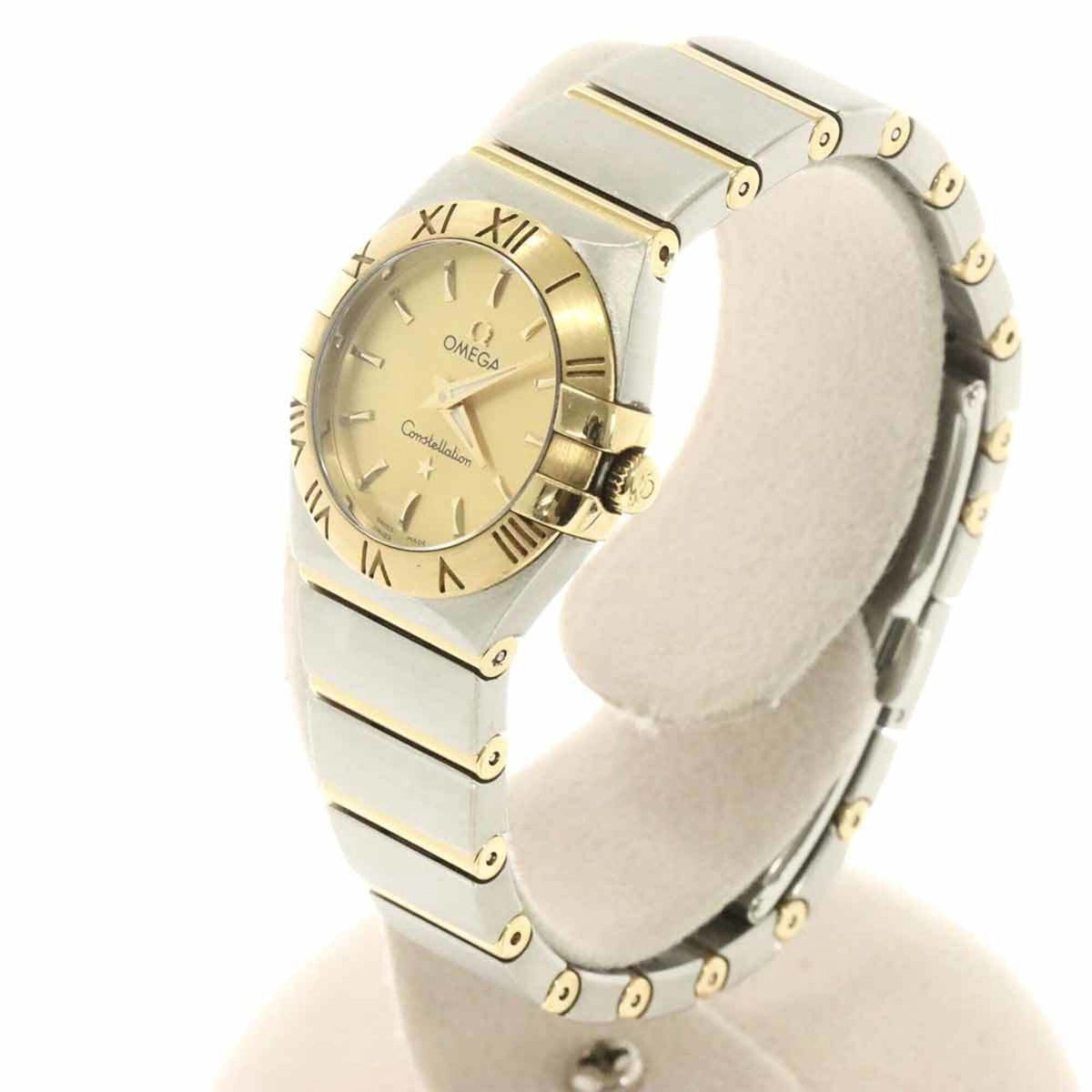 Pre-Owned Omega Constellation Brushed Two-Tone 123 20 24 60 08 001 Ladies' Watch Gold 18K...