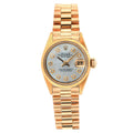 Pre-Owned Rolex Datejust 26MM 6917 Mother of Pearl Diamond Dial Fluted Bezel 18K Yellow Gold President Bracelet