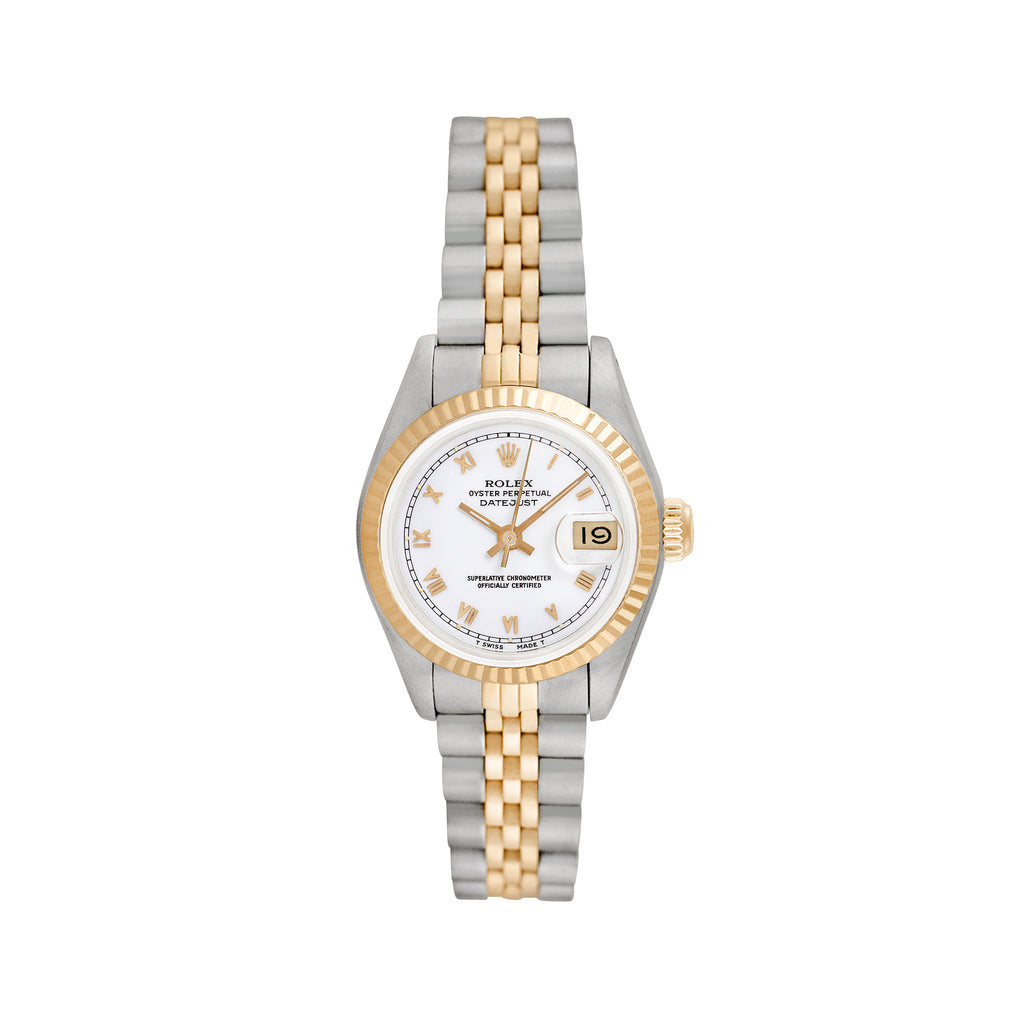 Pre-Owned Rolex Ladies Datejust 26mm Stainless Steel and Yellow Gold Jubilee Wristwatch