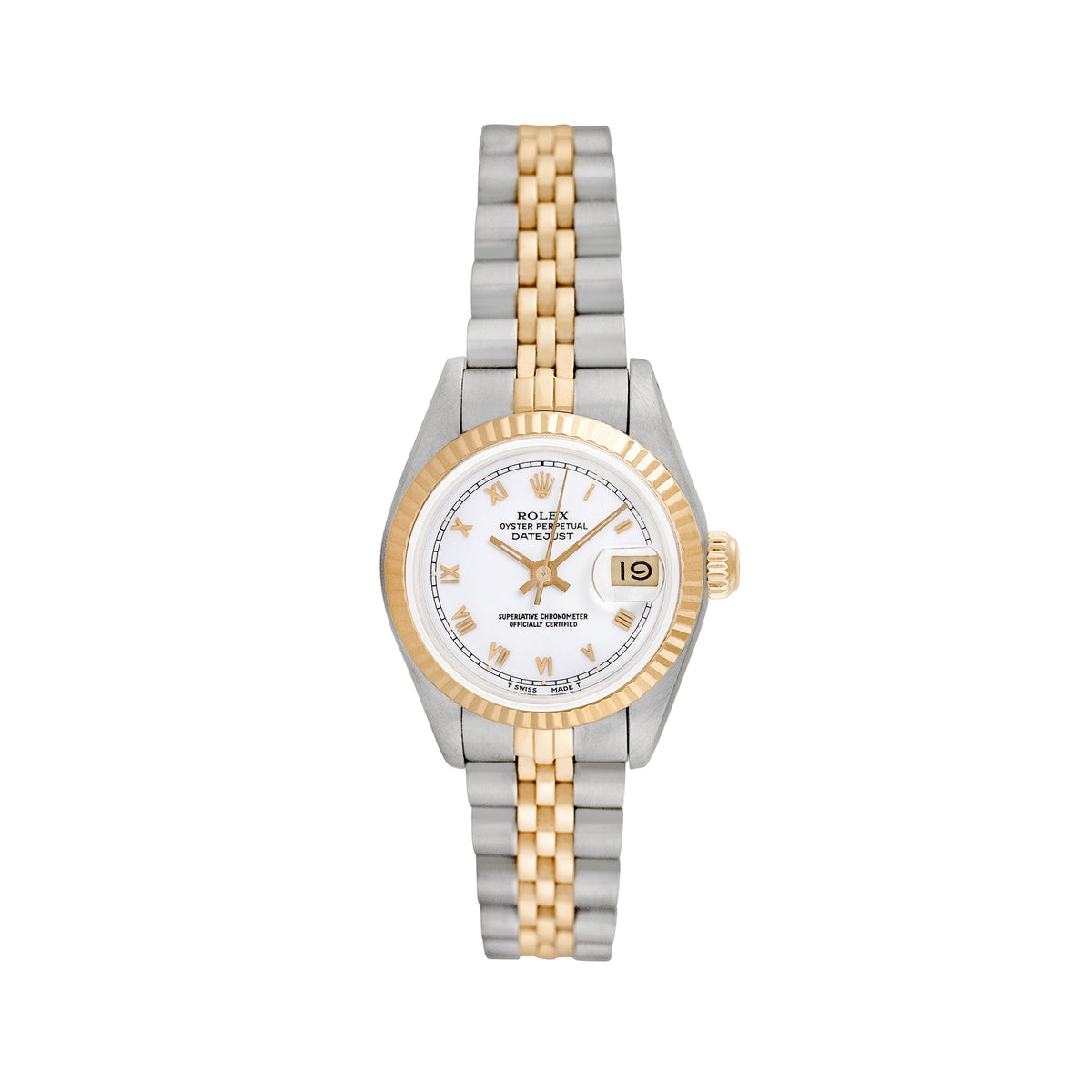 Pre-Owned Rolex Ladies Datejust 26mm Stainless Steel and Yellow Gold Jubilee Wristwatch