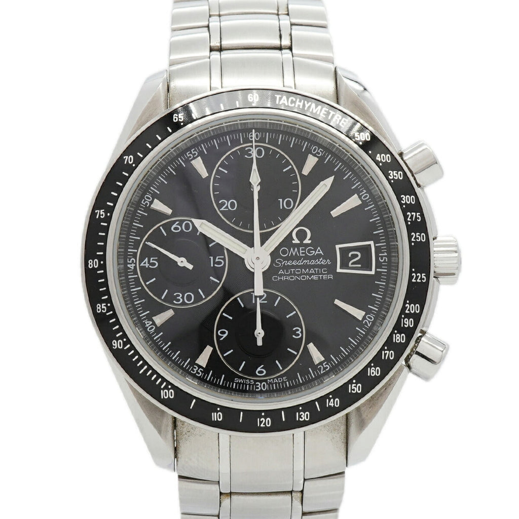 Pre-Owned Omega Speedmaster Date 3210.50 Black Dial Men's Watch