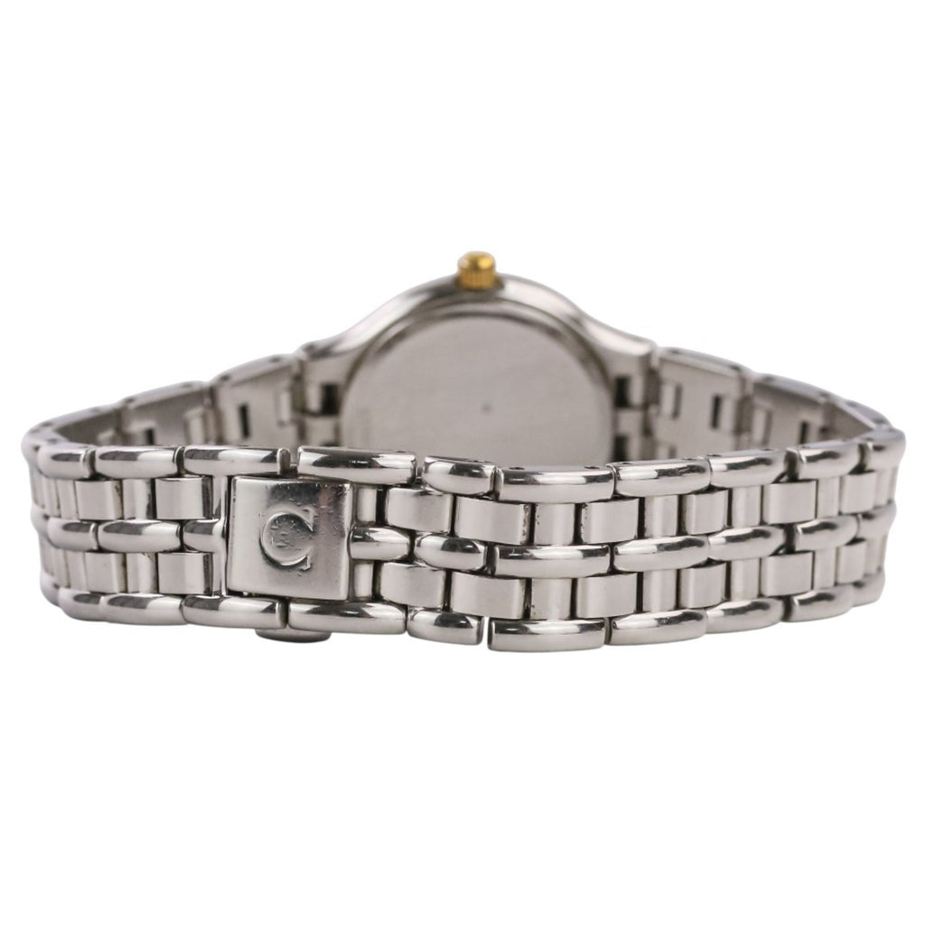 Pre-Owned OMEGA De Ville Symbol Quartz Watch, White Dial, Silver/Gold Color, Women's