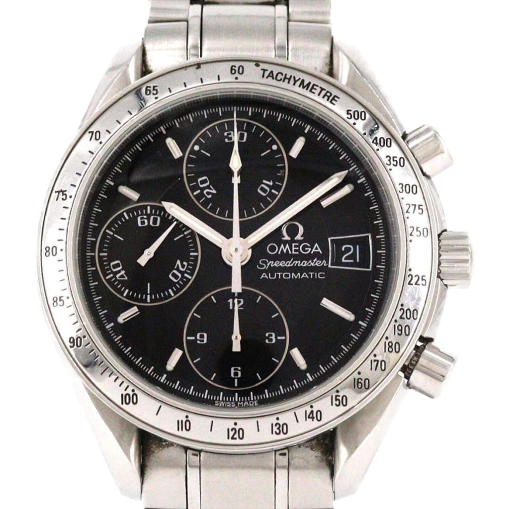 Pre-Owned Omega Speedmaster Date 3513.50 Stainless Steel Automatic Watch