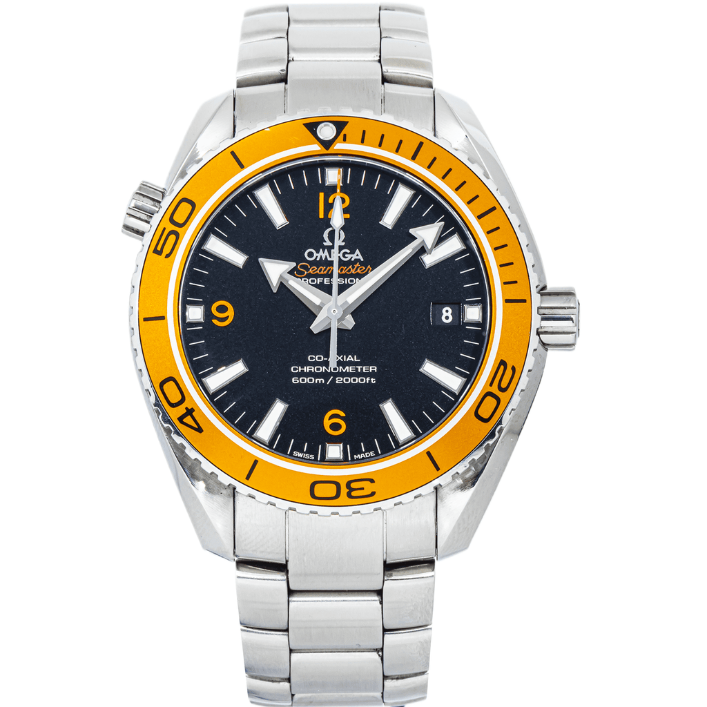 Pre-Owned Omega Seamaster Planet Ocean 600M 42mm Black Dial Stainless Steel Bracelet Watch