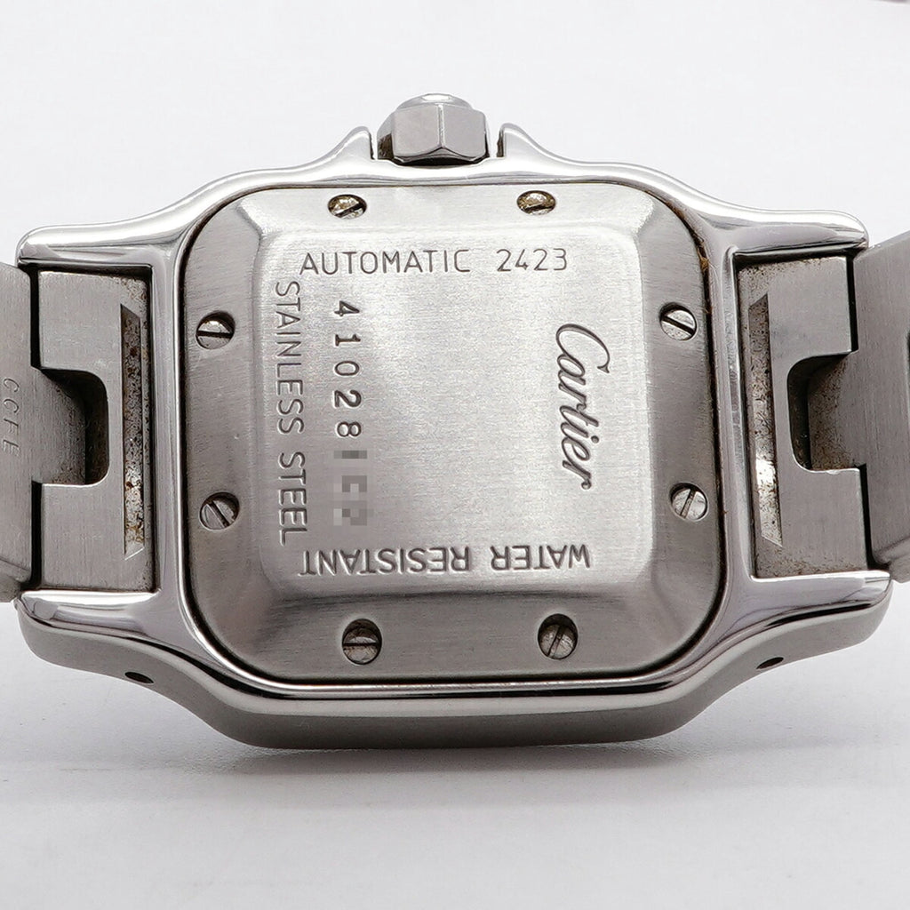 Pre-Owned Cartier Santos Galbee SM W20040D6 Silver Dial Women's Watch