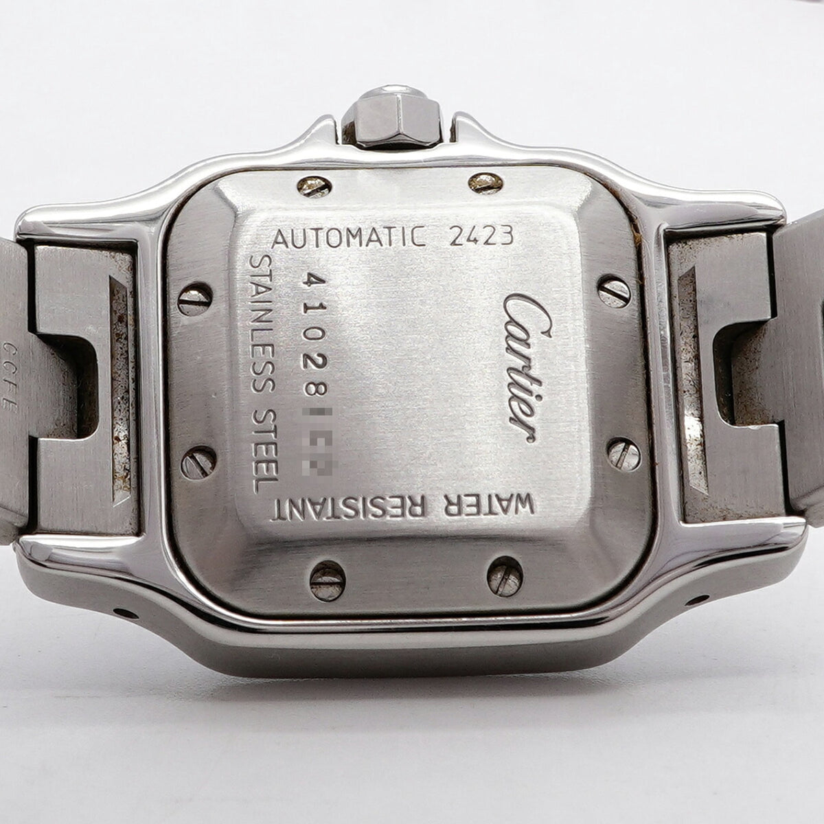 Pre-Owned Cartier Santos Galbee SM W20040D6 Silver Dial Women's Watch