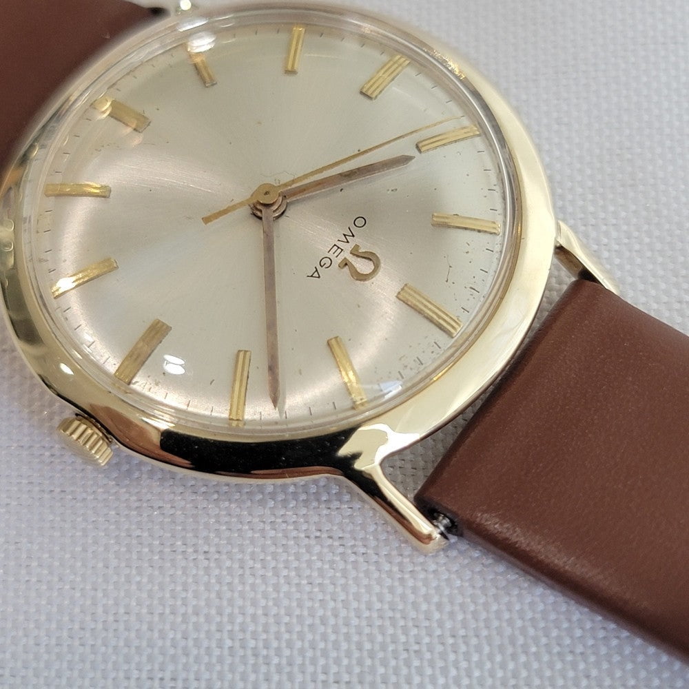 Pre-Owned Omega 14k Solid Gold Cal 600 Mens 33mm 1960s Manual Wind Dress Watch RA667