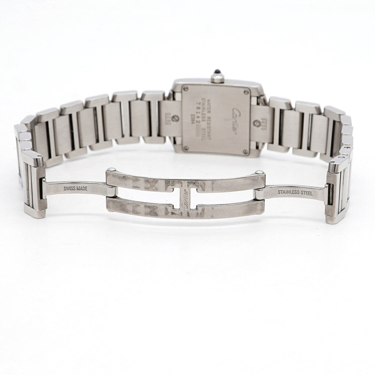 Pre-Owned Cartier Tank Française SM W51008Q3 Ivory Dial Women's Watch