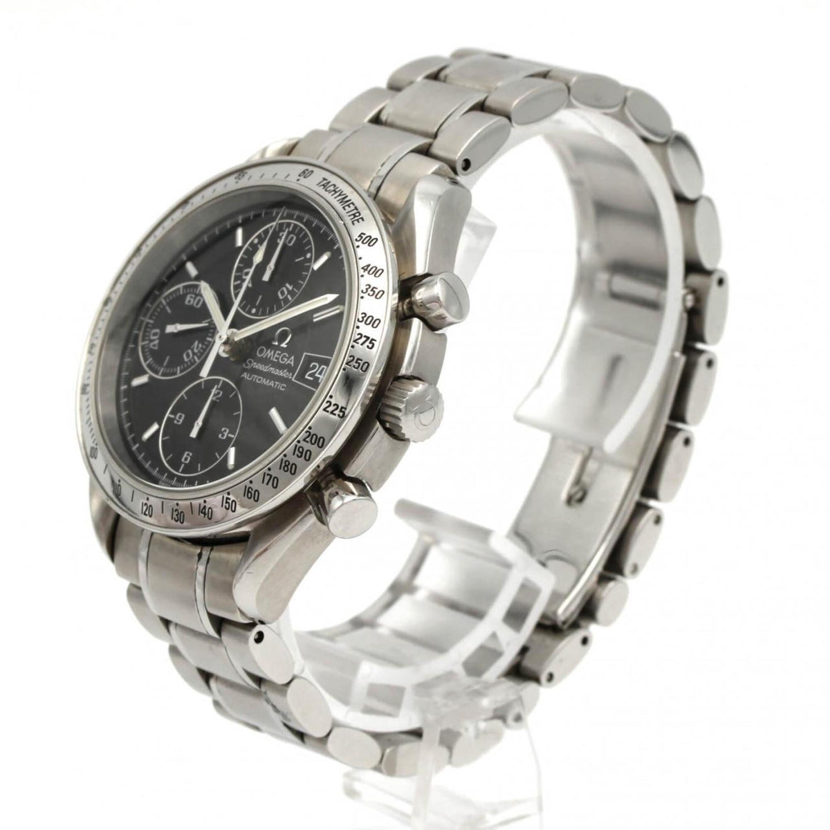 Pre-Owned Omega Speedmaster Date 3513.50 Stainless Steel Automatic Watch