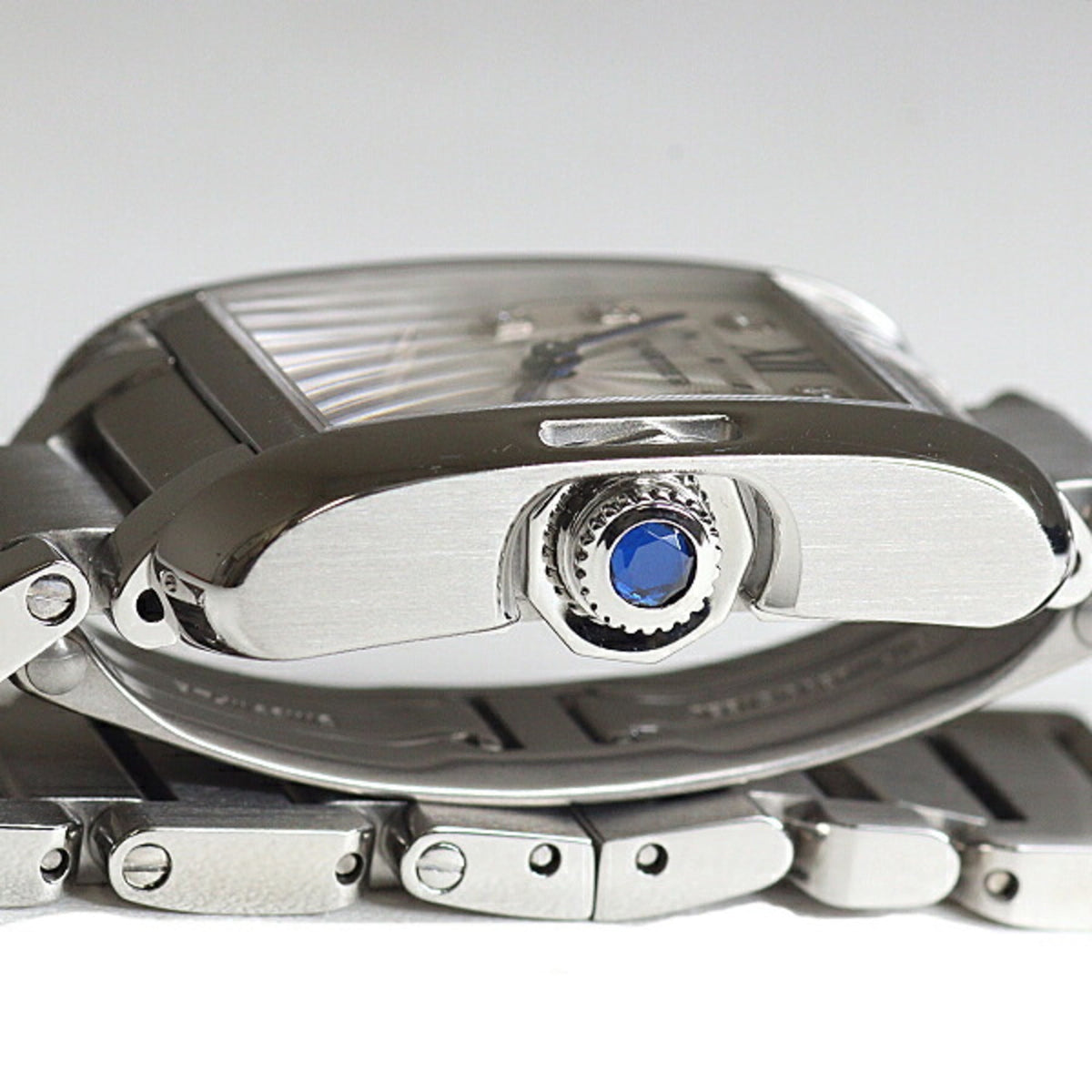 Pre-Owned Cartier women's watch Tank Anglaise SM W4TA0003, diamond, stainless steel, quartz,...