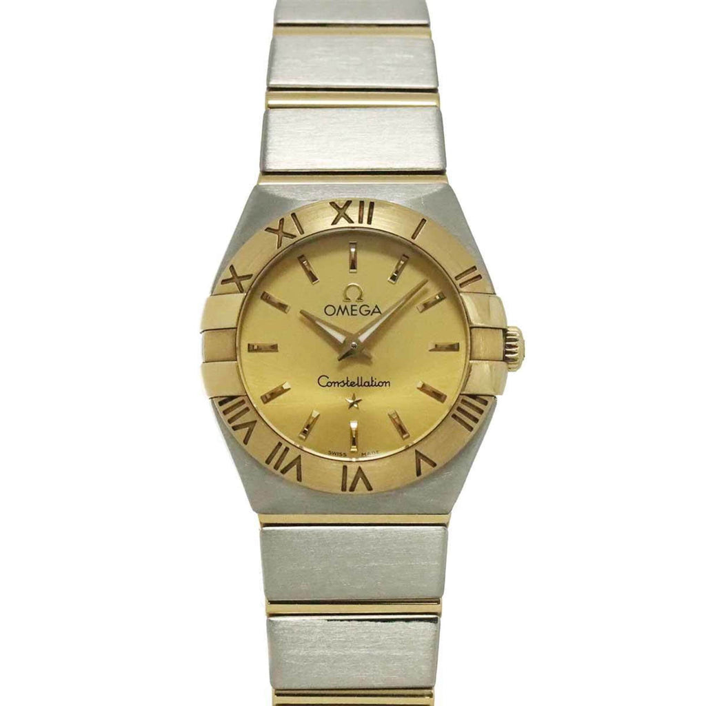 Pre-Owned Omega Constellation Brushed Two-Tone 123 20 24 60 08 001 Ladies' Watch Gold 18K...
