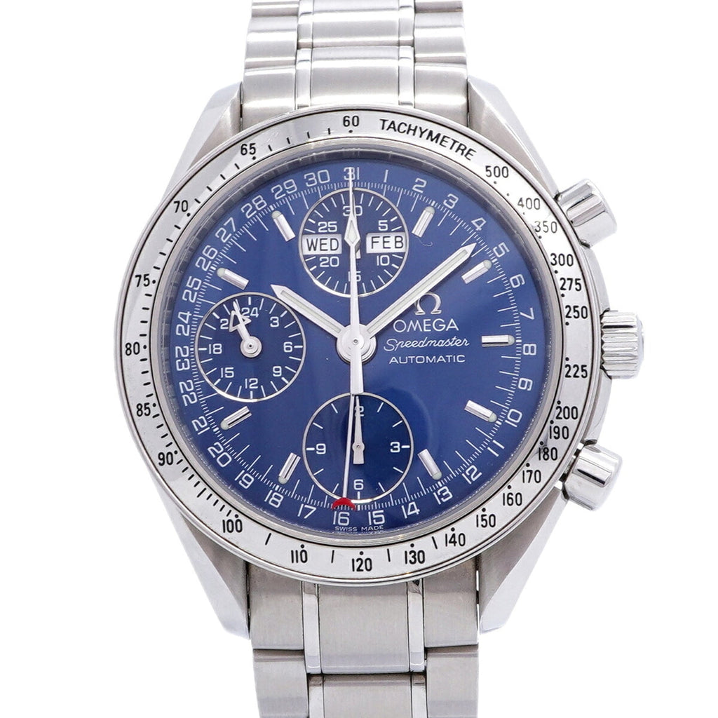 Pre-Owned Omega Speedmaster Day-Date 3523.80 Blue Dial Men's Watch