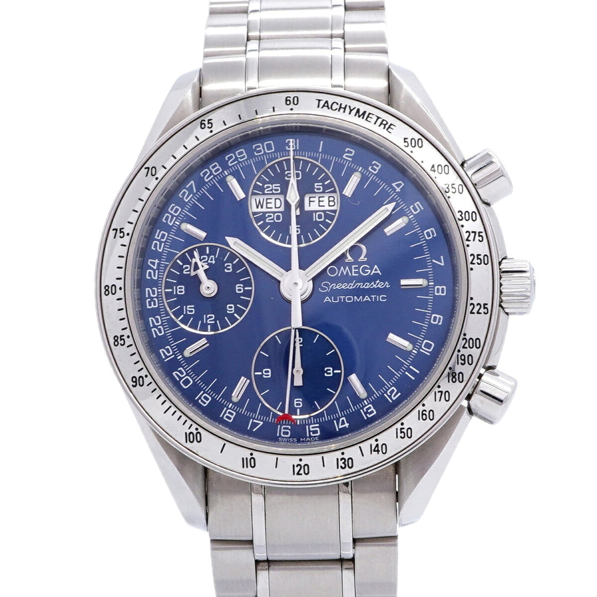 Pre-Owned Omega Speedmaster Day-Date 3523.80 Blue Dial Men's Watch