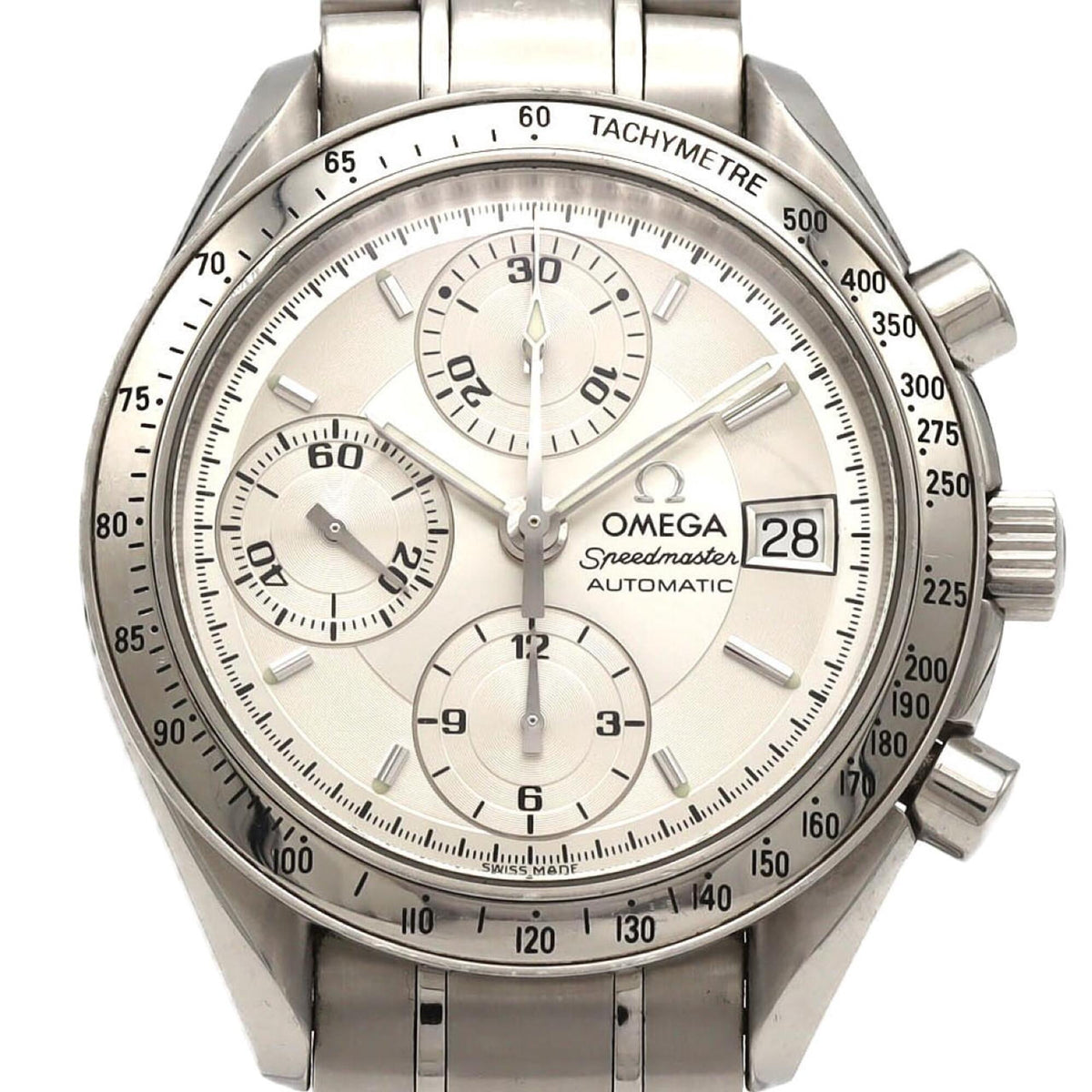Pre-Owned Omega Speedmaster Date 3513.30 Stainless Steel Automatic Watch