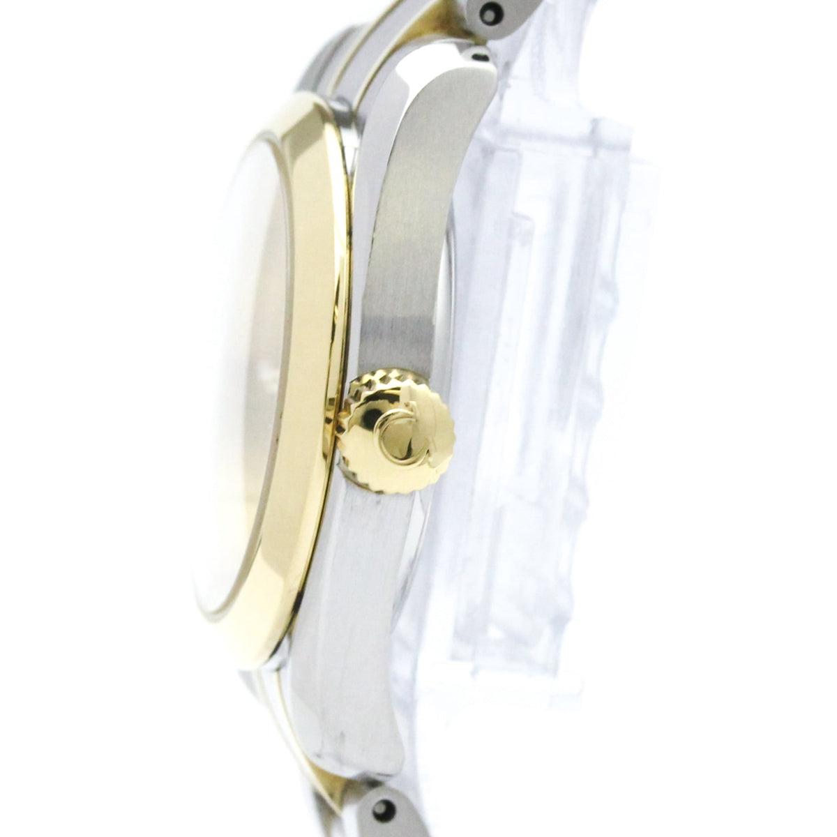 Pre-Owned OMEGA Seamaster Aqua Terra 18K Gold Steel Ladies Watch 2377.30 Polished