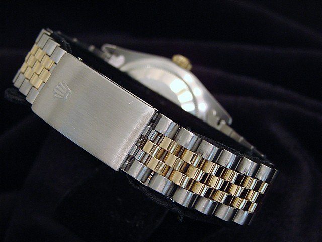 Pre-Owned Mens Rolex Two-Tone 18K/SS Datejust Champagne Diamond 16233