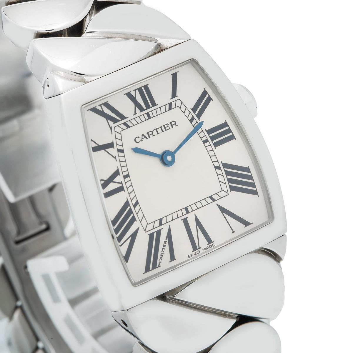 Pre-Owned Cartier Cartier La Dona 28MM W6600221 / 2835 Silver Roman Dial Stainless Steel Bracelet