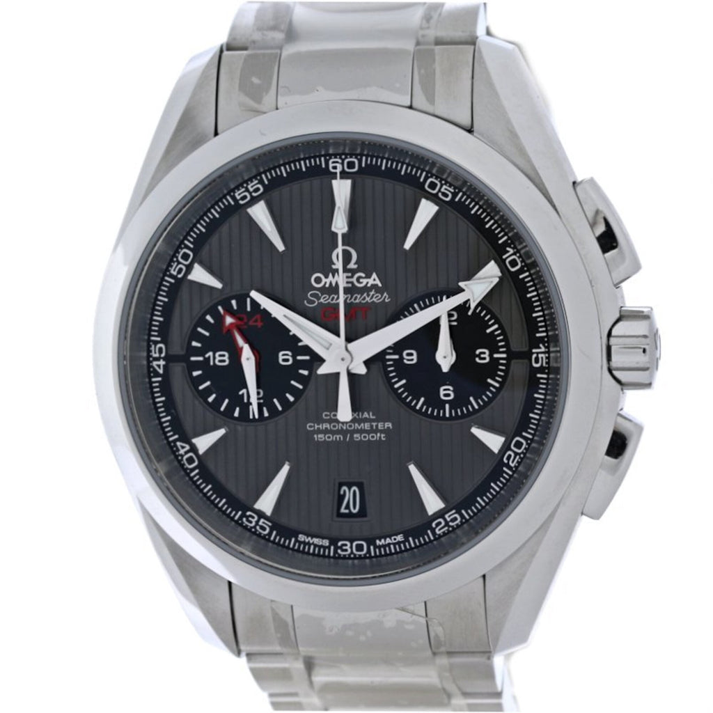 Pre-Owned OMEGA Seamaster Aqua Terra 150m Co-Axial Chronometer GMT 231.10.43.52.06.001 Men's...