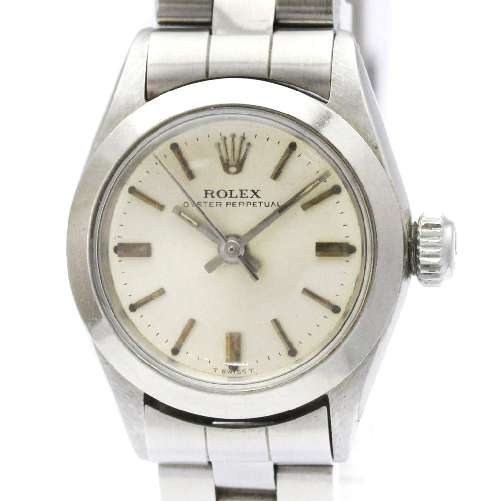 Pre-Owned ROLEX Oyster Perpetual Steel Automatic Ladies Watch 6618 Vintage