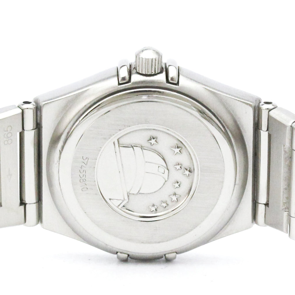 Pre-Owned OMEGA Constellation Diamond MOP Dial Steel Quartz Ladies Watch 1566.76 Polished