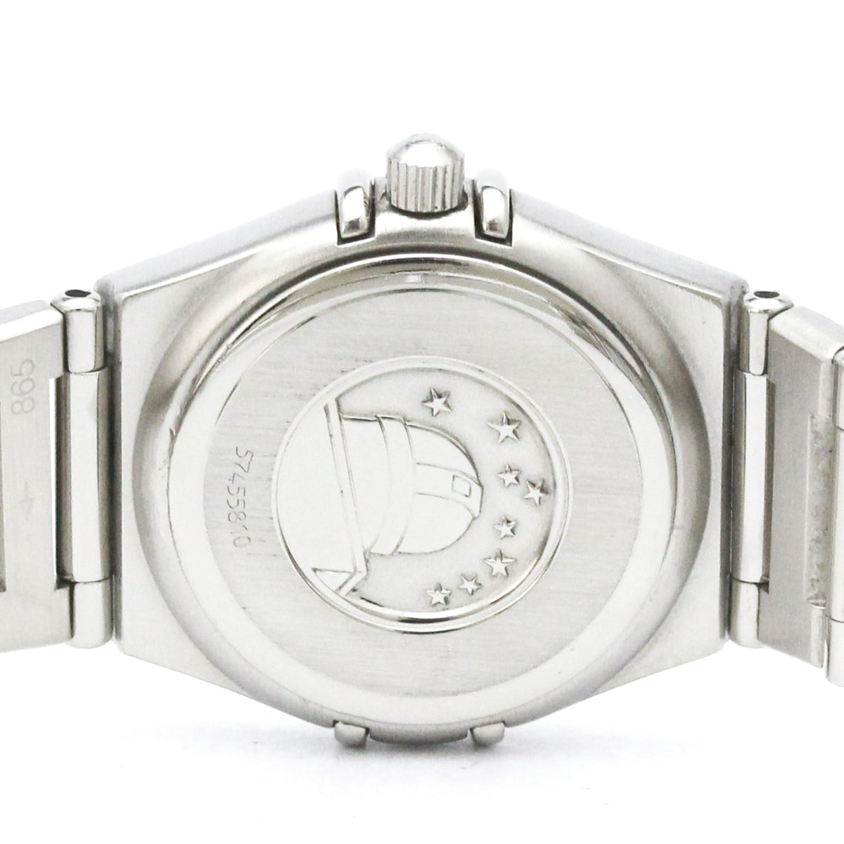 Pre-Owned OMEGA Constellation Diamond MOP Dial Steel Quartz Ladies Watch 1566.76 Polished