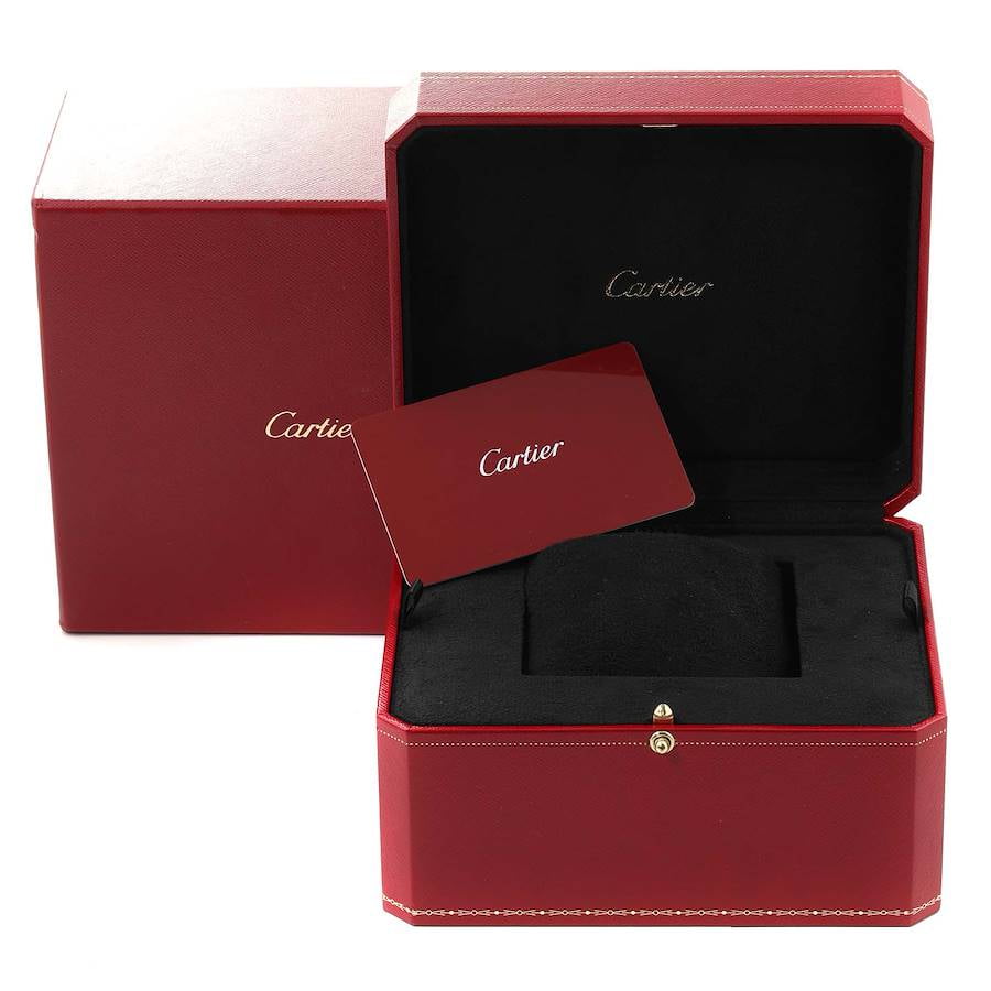 Pre-Owned Cartier Ballon Bleu 42mm W69012Z4 White Dial With Stainless Steel Bracelet
