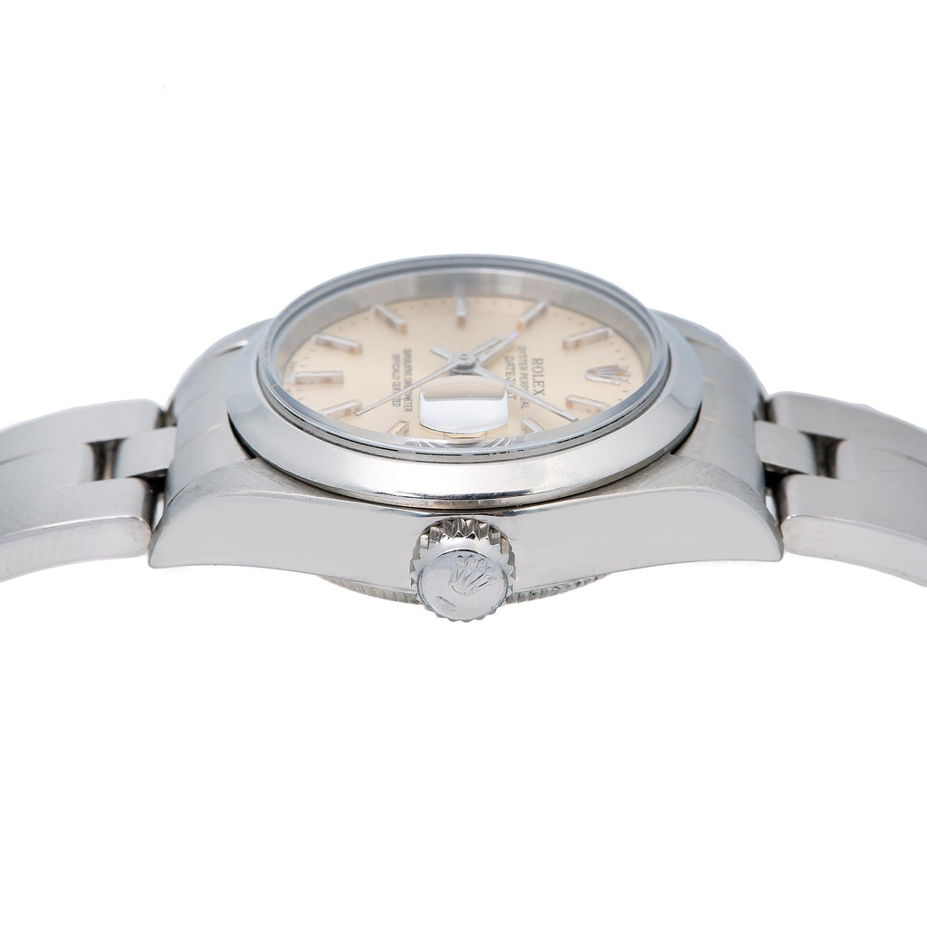 Pre-Owned Rolex Datejust 26MM 69160 Sundust Dial Smooth Bezel Stainless Steel Oyster Bracelet