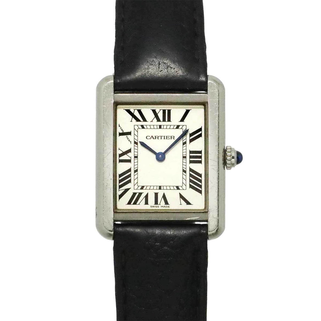 Pre-Owned Cartier Tank Solo SM WSTA0030 Women's Watch, Silver, Quartz Watch