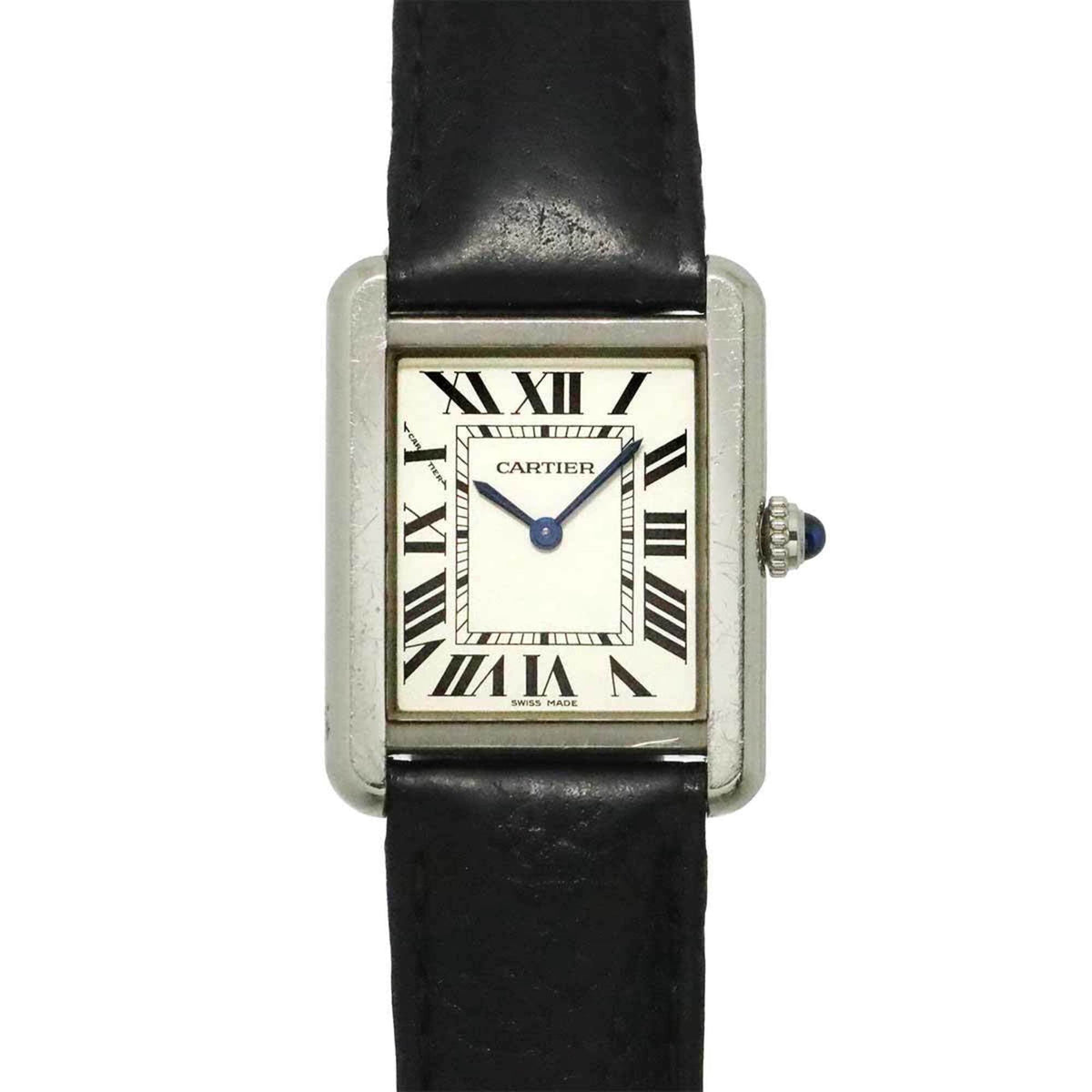 Pre-Owned Cartier Tank Solo SM WSTA0030 Women's Watch, Silver, Quartz Watch