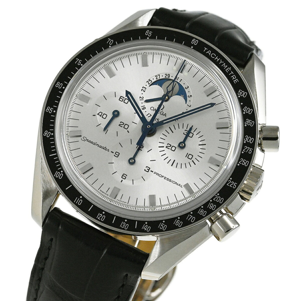 Pre-Owned Omega Speedmaster Professional Moonphase Wristwatch 3689.30.31