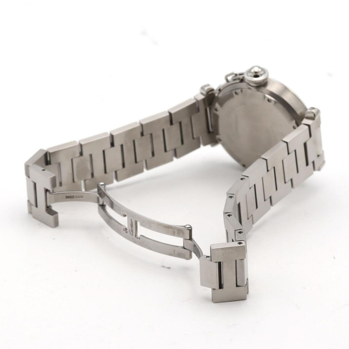 Pre-Owned Cartier Pasha C Grande Date W31055M7 Stainless Steel Automatic Watch