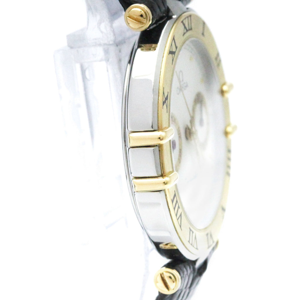 Pre-Owned OMEGA Constellation Day date 18K Gold Quartz Watch 196.1070 Polished