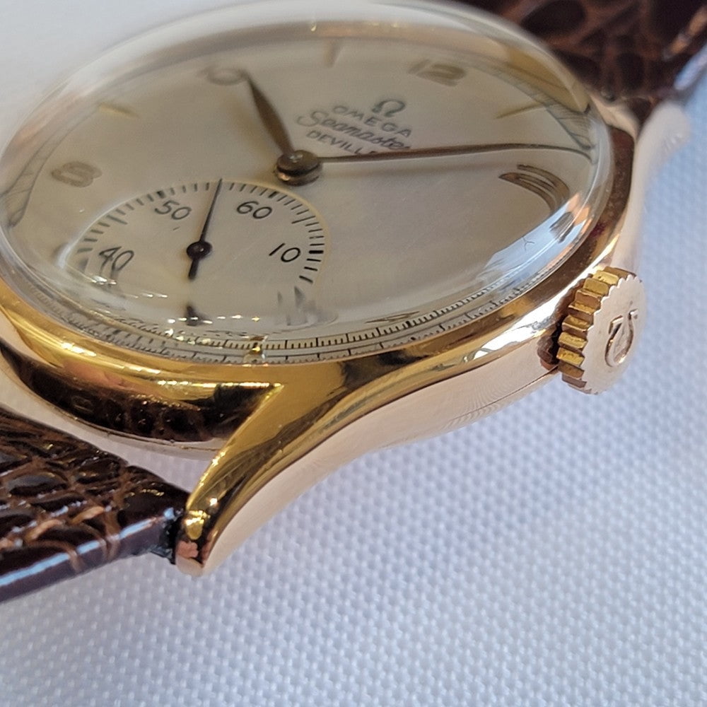 Pre-Owned Omega Seamaster 2508 DeVille 18k Rose Gold 1940s 36mm Mens Manual Wind RA711