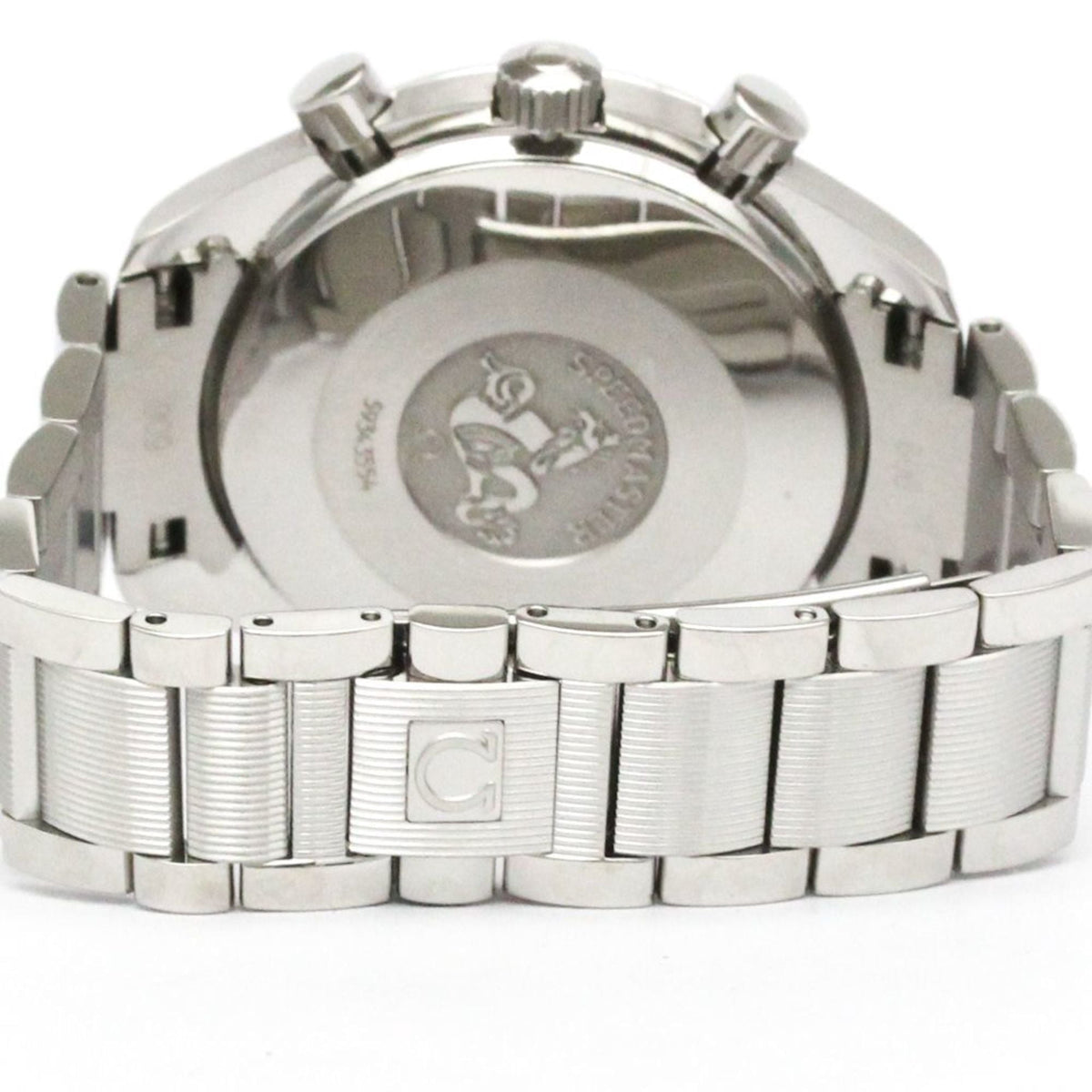 Pre-Owned OMEGA Speedmaster Automatic Pink MOP Dial Steel Watch 3502.78 Polished