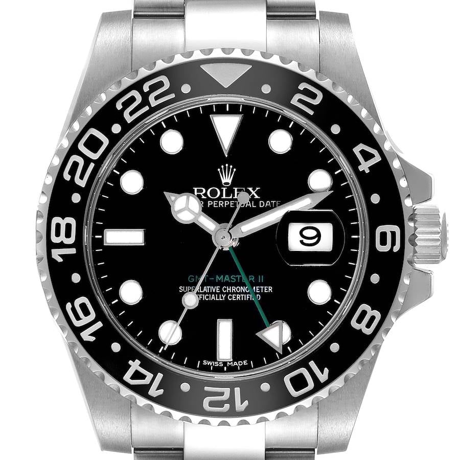 Pre-Owned Rolex Oyster Perpetual Date GMT Master II 116710LN 40MM Stainless Steel With Ceramic Bezel