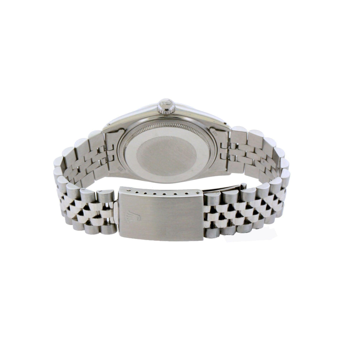 Pre-Owned Rolex Datejust 36MM 16200 Everose Diamond Dial Diamond Bezel Stainless Steel Jubilee Bracelet 1.2ct