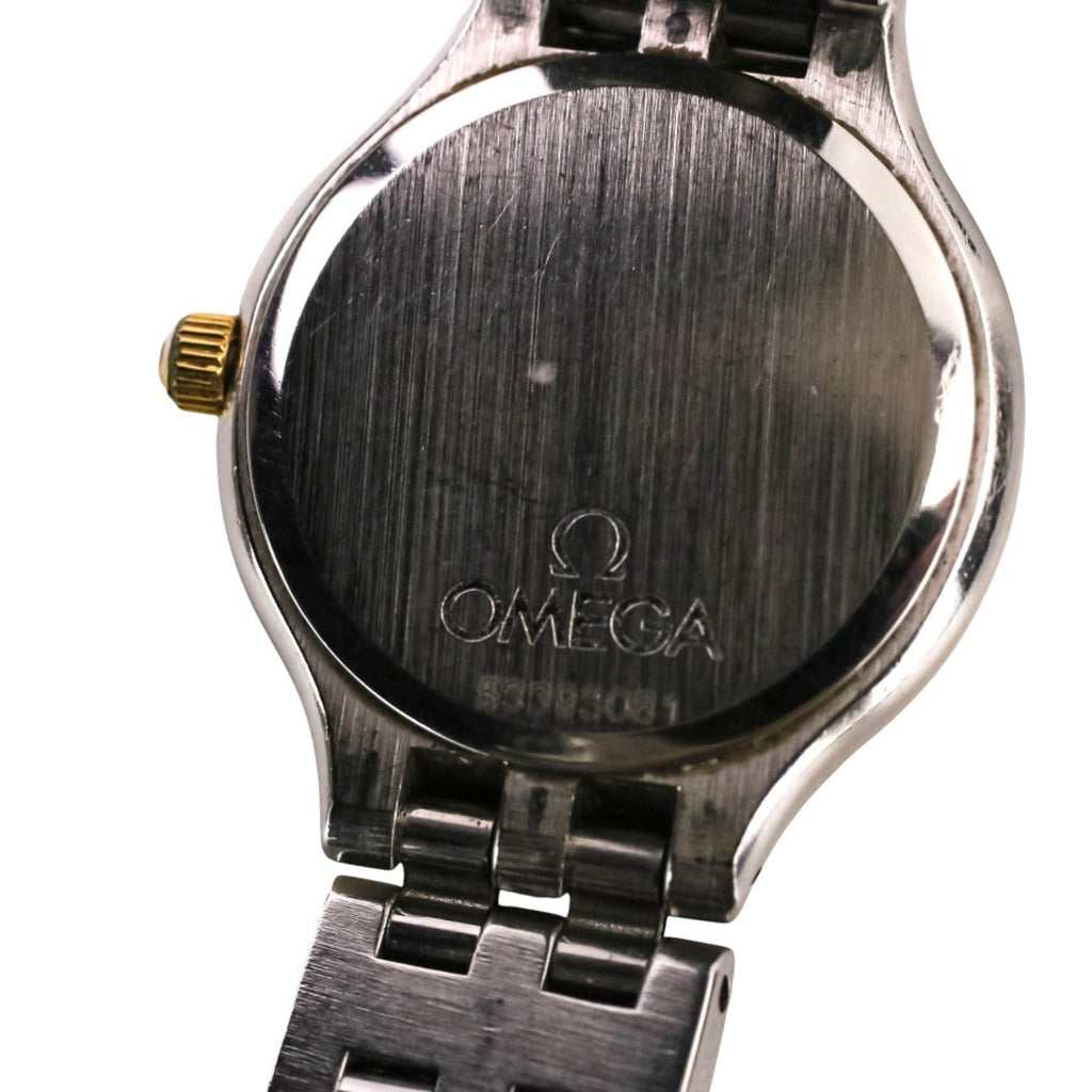Pre-Owned OMEGA De Ville Symbol Quartz Watch, White Dial, Silver/Gold Color, Women's