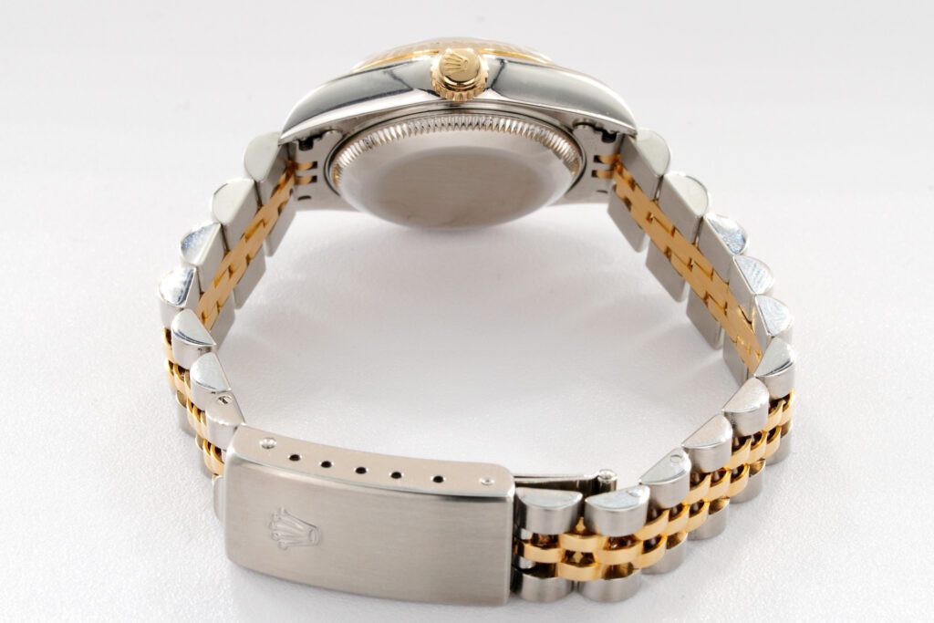 Pre-Owned Ladies Rolex Two-Tone 18K/SS Datejust with Gold Champagne Dial
