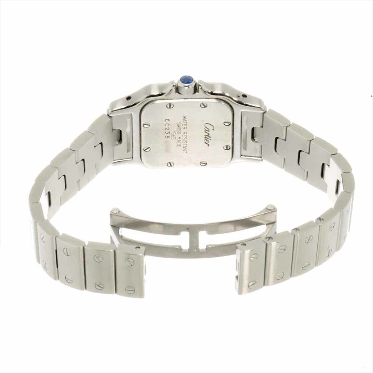 Pre-Owned Cartier Santos Galbee SM W20017D6 Women's Watch, Ivory, Quartz Watch