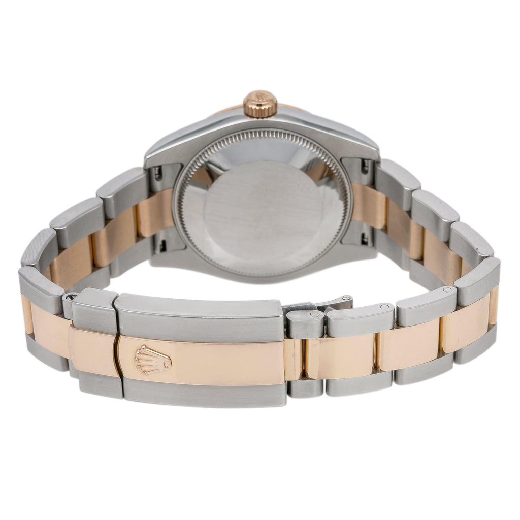 Pre-Owned Rolex Datejust 31MM 178241 Pink Concentric Arabic Dial Smooth Bezel Two Tone Rose Gold Oyster Bracelet