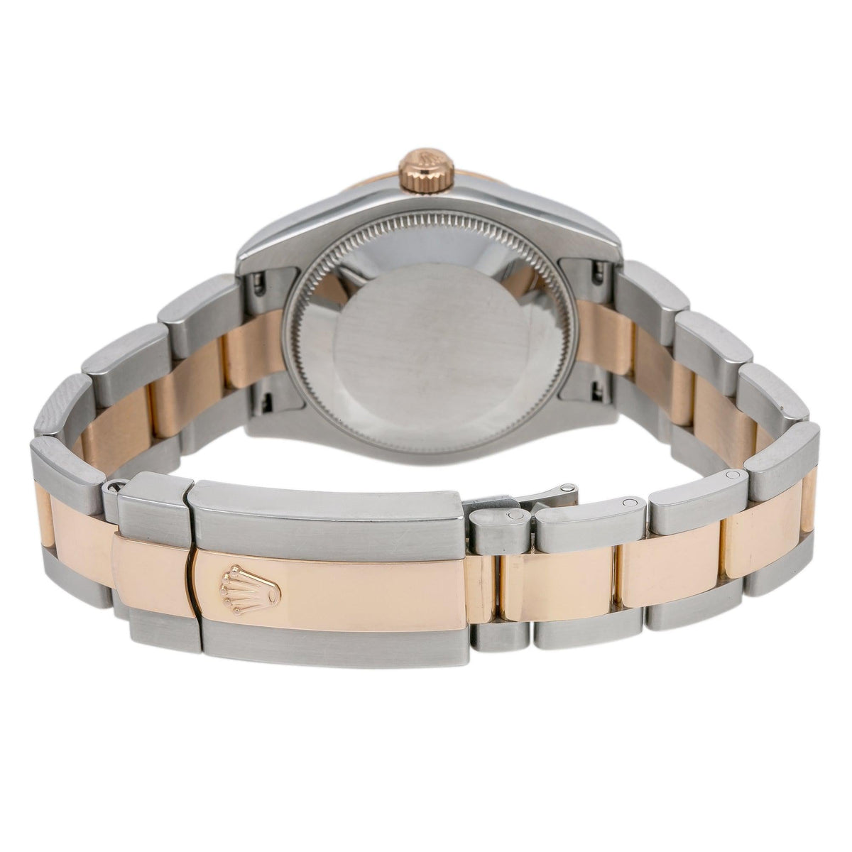 Pre-Owned Rolex Datejust 31MM 178241 Pink Concentric Arabic Dial Smooth Bezel Two Tone Rose Gold Oyster Bracelet