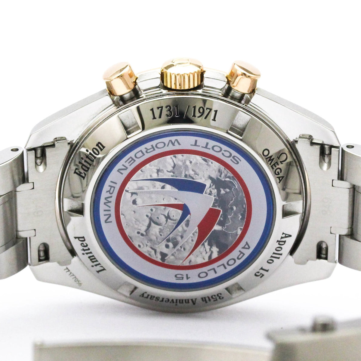 Pre-Owned OMEGA Speedmaster Professional APOLLO 15 LTD Edition Moon Watch 3366.51 Polished